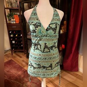 Croft & Barrow Paisley & Floral Swimsuit Mini Dress